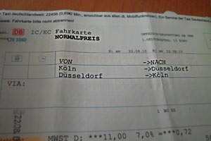 Fahrkarte